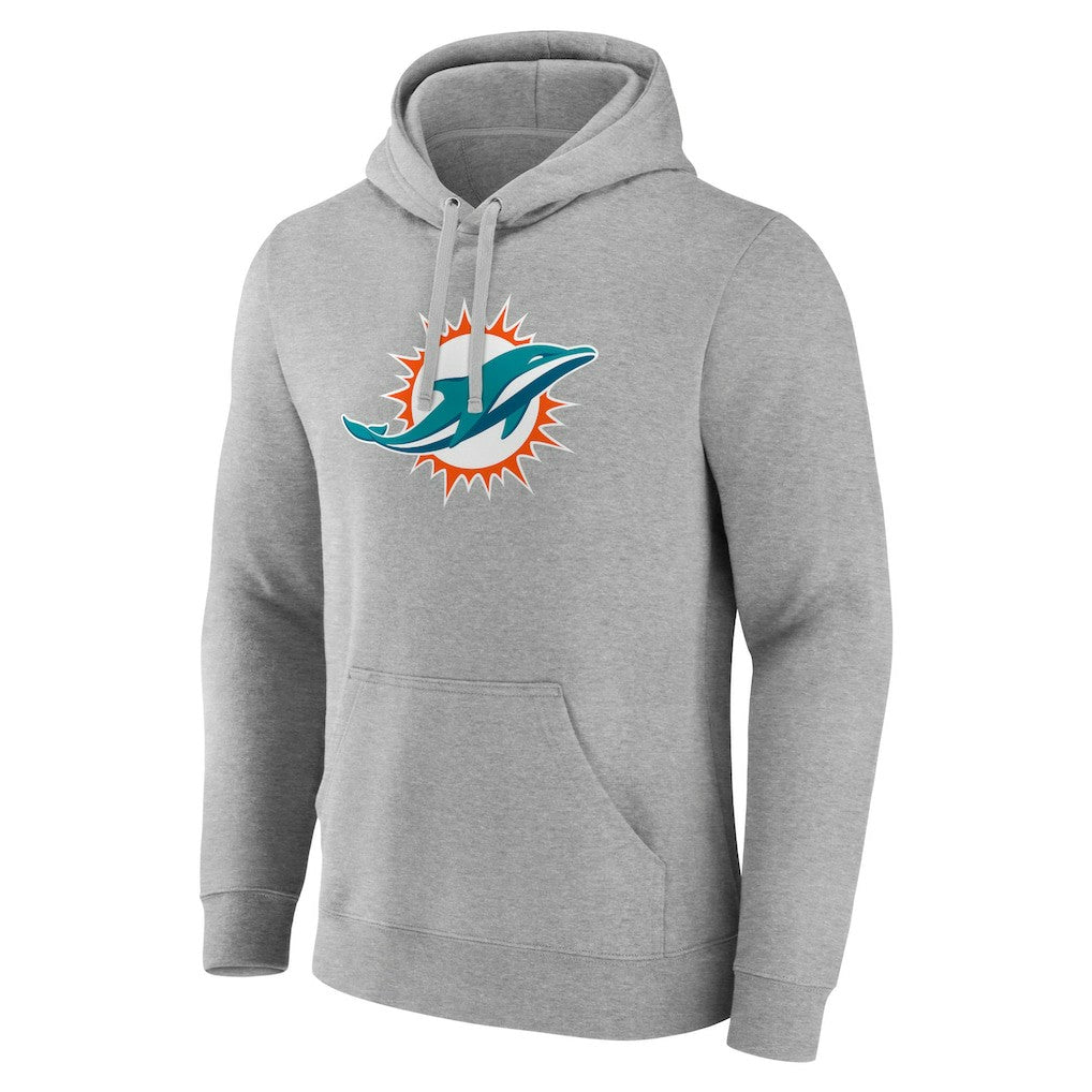 Miami Dolphins  Primary Team Logo Fitted Pullover Hoodie