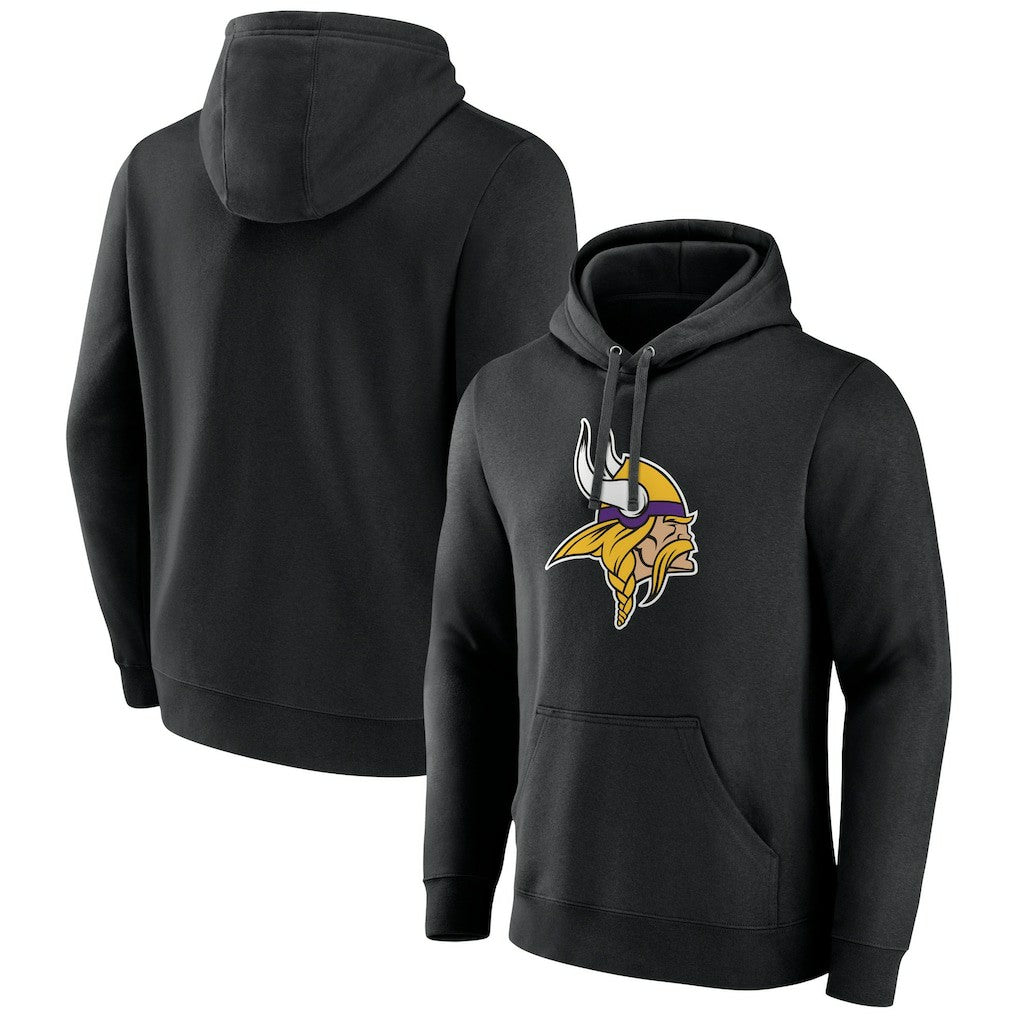 Minnesota Vikings  Primary Team Logo Fitted Pullover Hoodie