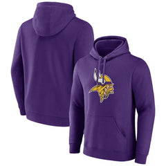 Minnesota Vikings  Primary Team Logo Fitted Pullover Hoodie