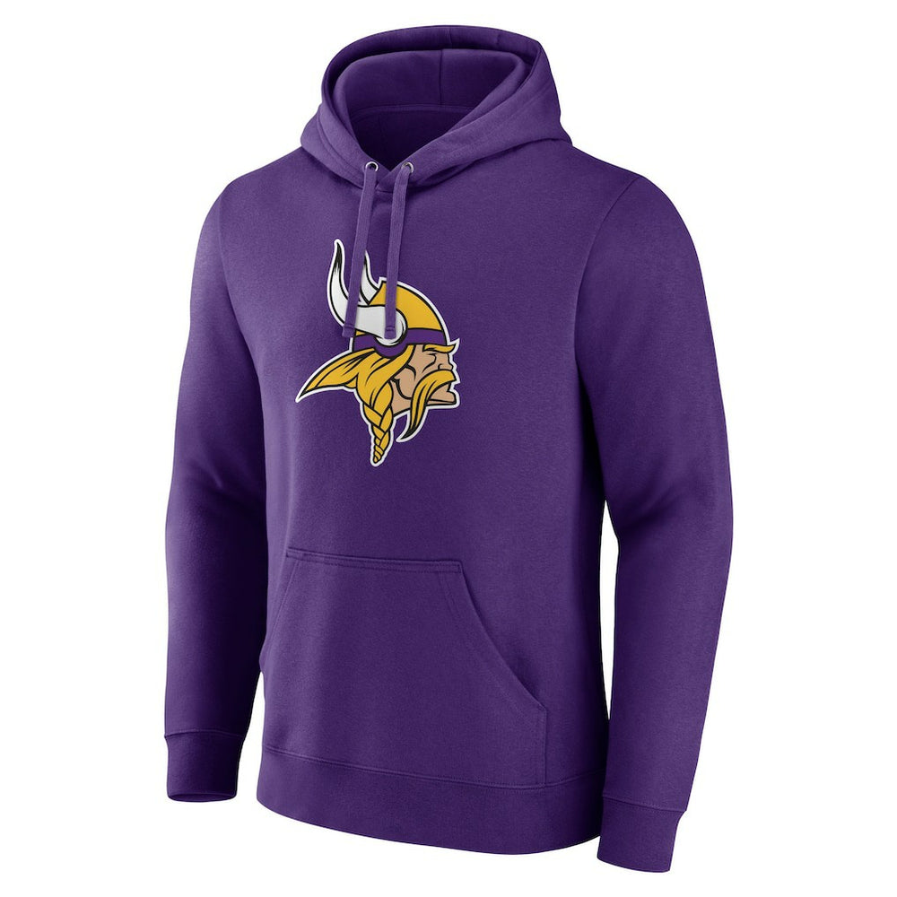 Minnesota Vikings  Primary Team Logo Fitted Pullover Hoodie