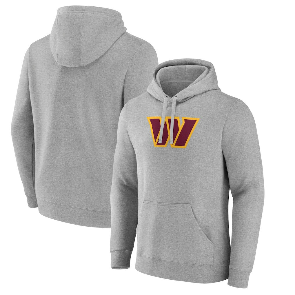 Washington Commanders  Primary Team Logo Fitted Pullover Hoodie