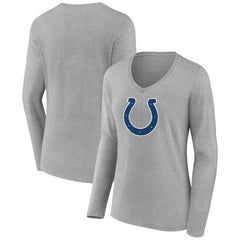 Indianapolis Colts  Women's Primary Team Logo Long Sleeve V-Neck T-Shirt