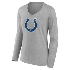 Indianapolis Colts  Women's Primary Team Logo Long Sleeve V-Neck T-Shirt