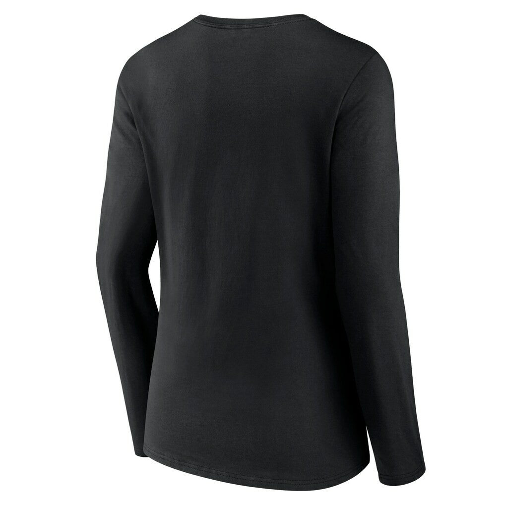 Washington Commanders  Women's Primary Team Logo Long Sleeve V-Neck T-Shirt