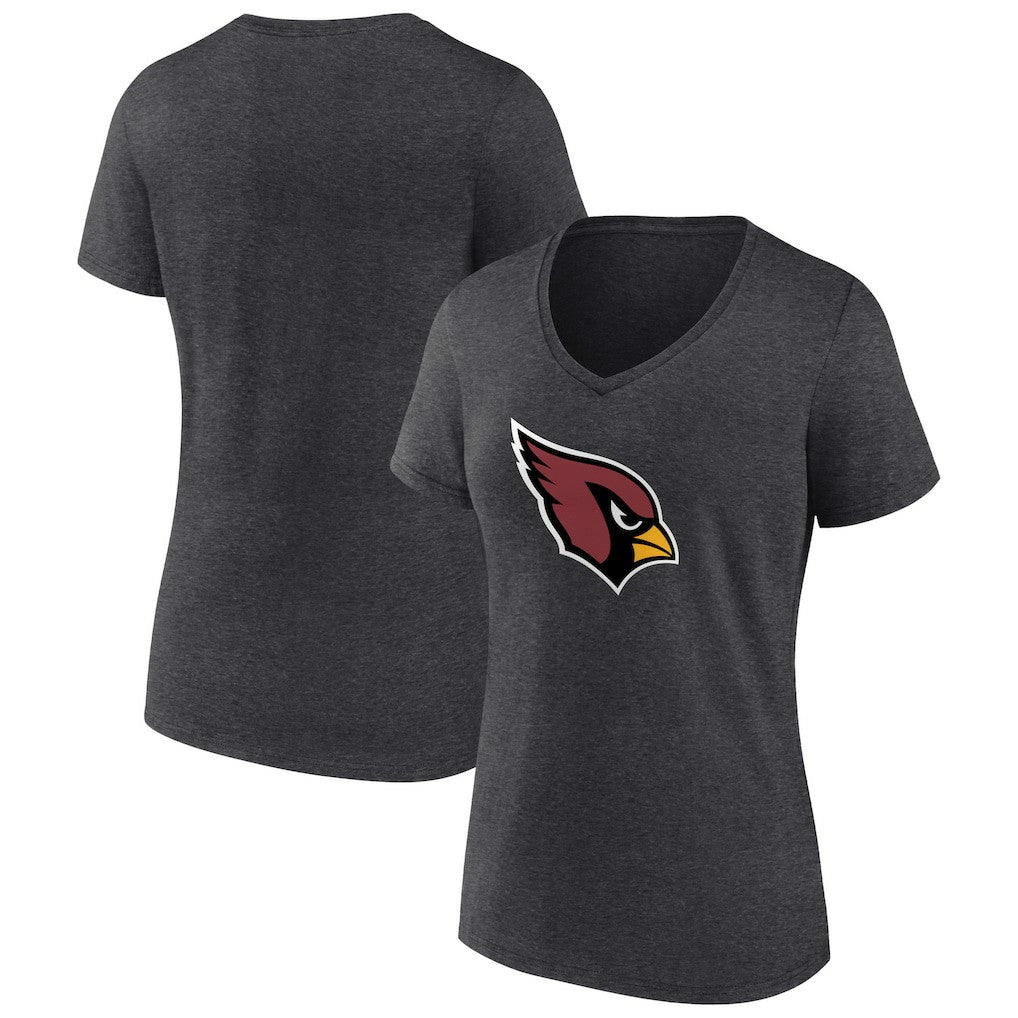 Arizona Cardinals  Women's Primary Logo V-Neck T-Shirt