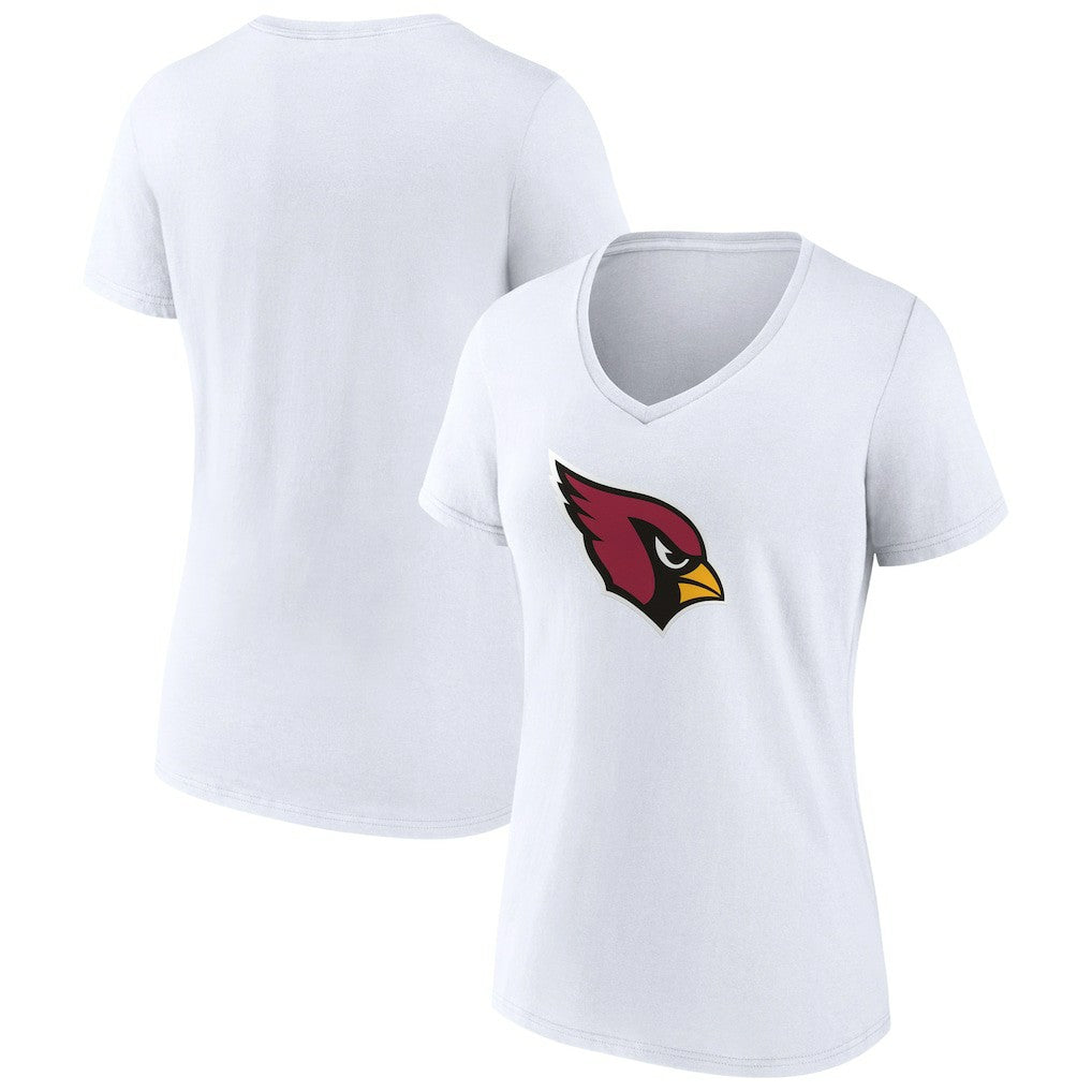 Arizona Cardinals  Women's Primary Logo V-Neck T-Shirt