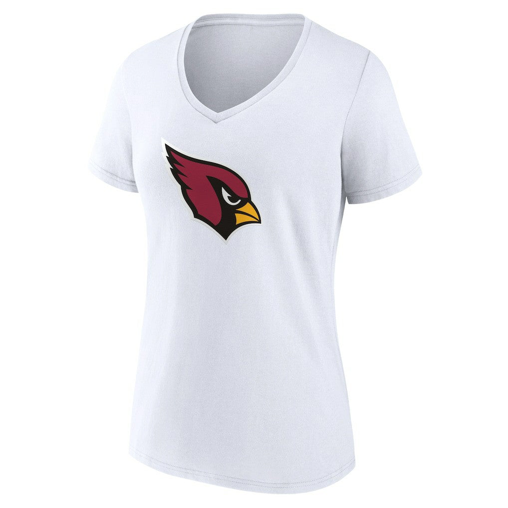 Arizona Cardinals  Women's Primary Logo V-Neck T-Shirt