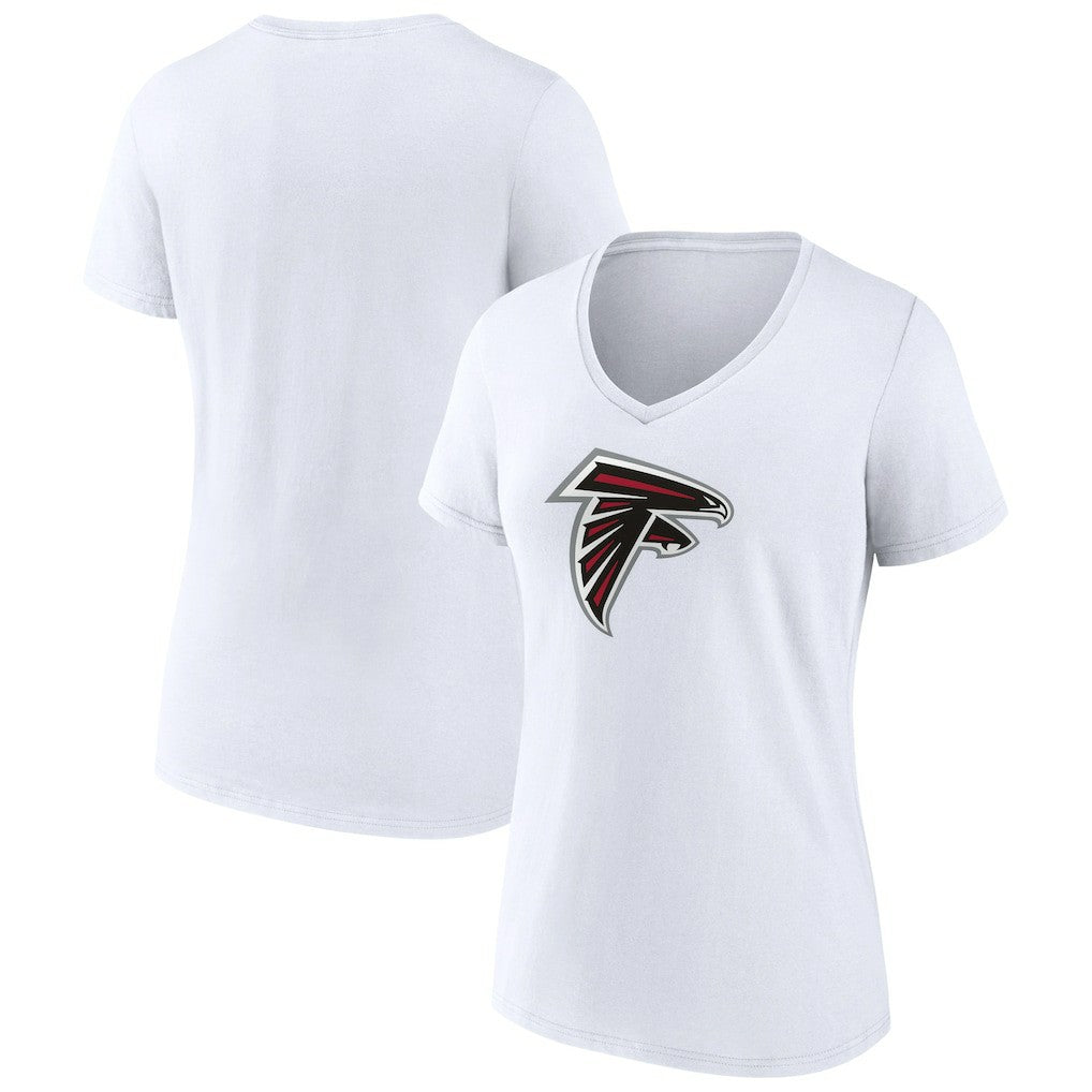 Atlanta Falcons  Women's Primary Team Logo V-Neck T-Shirt