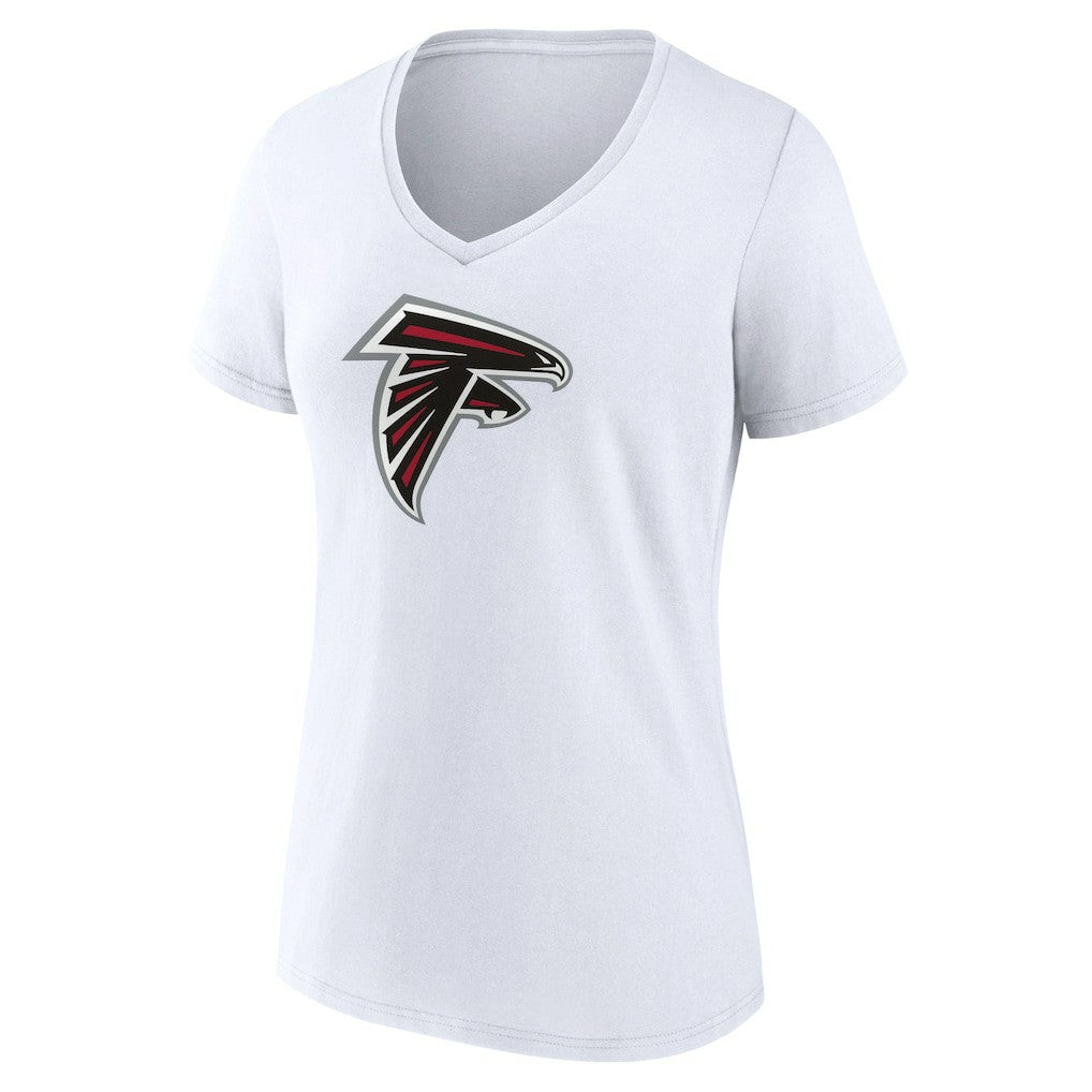 Atlanta Falcons  Women's Primary Team Logo V-Neck T-Shirt