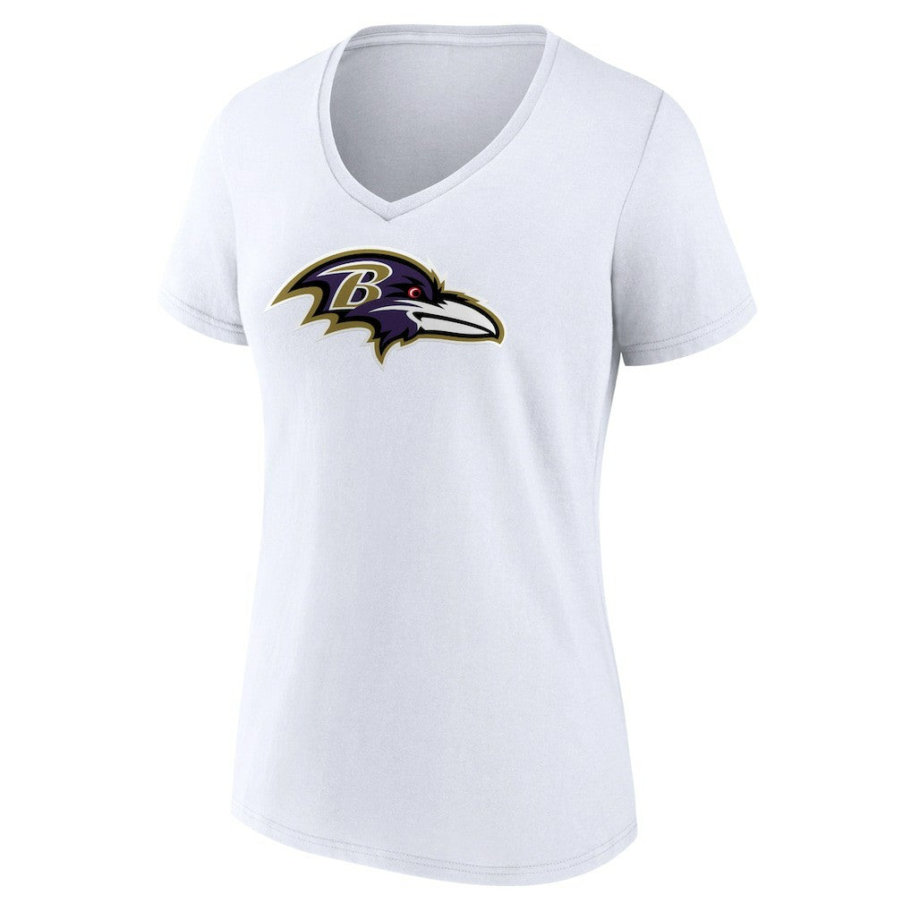 Baltimore Ravens  Women's Primary Team Logo V-Neck T-Shirt