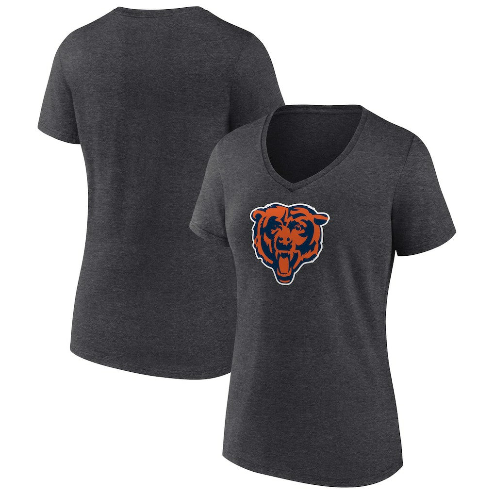 Chicago Bears  Women's Primary Team Logo V-Neck T-Shirt