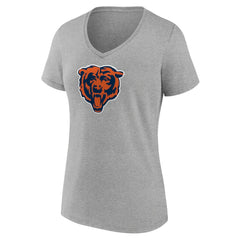 Chicago Bears  Women's Primary Team Logo V-Neck T-Shirt