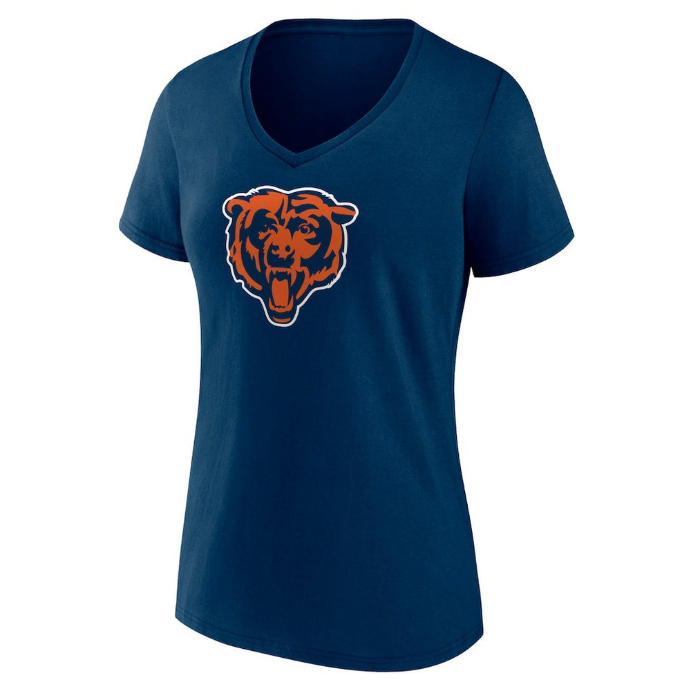 Chicago Bears  Women's Primary Team Logo V-Neck T-Shirt