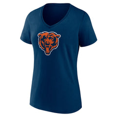 Chicago Bears  Women's Primary Team Logo V-Neck T-Shirt