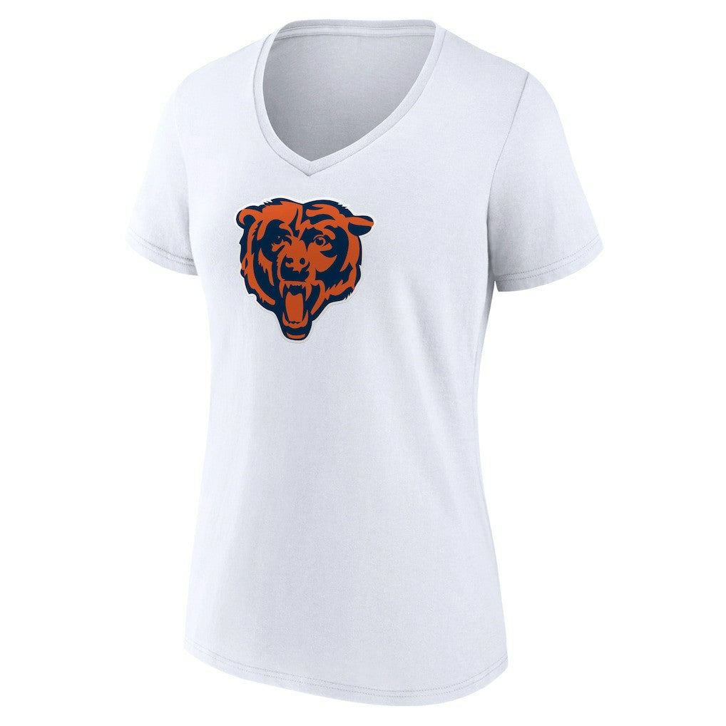 Chicago Bears  Women's Primary Team Logo V-Neck T-Shirt