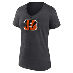 Cincinnati Bengals  Women's Primary Team Logo V-Neck T-Shirt