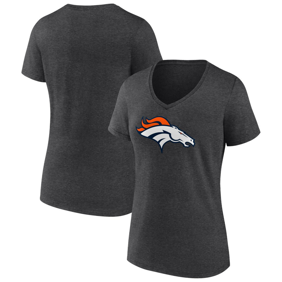 Denver Broncos  Women's Primary Team Logo V-Neck T-Shirt