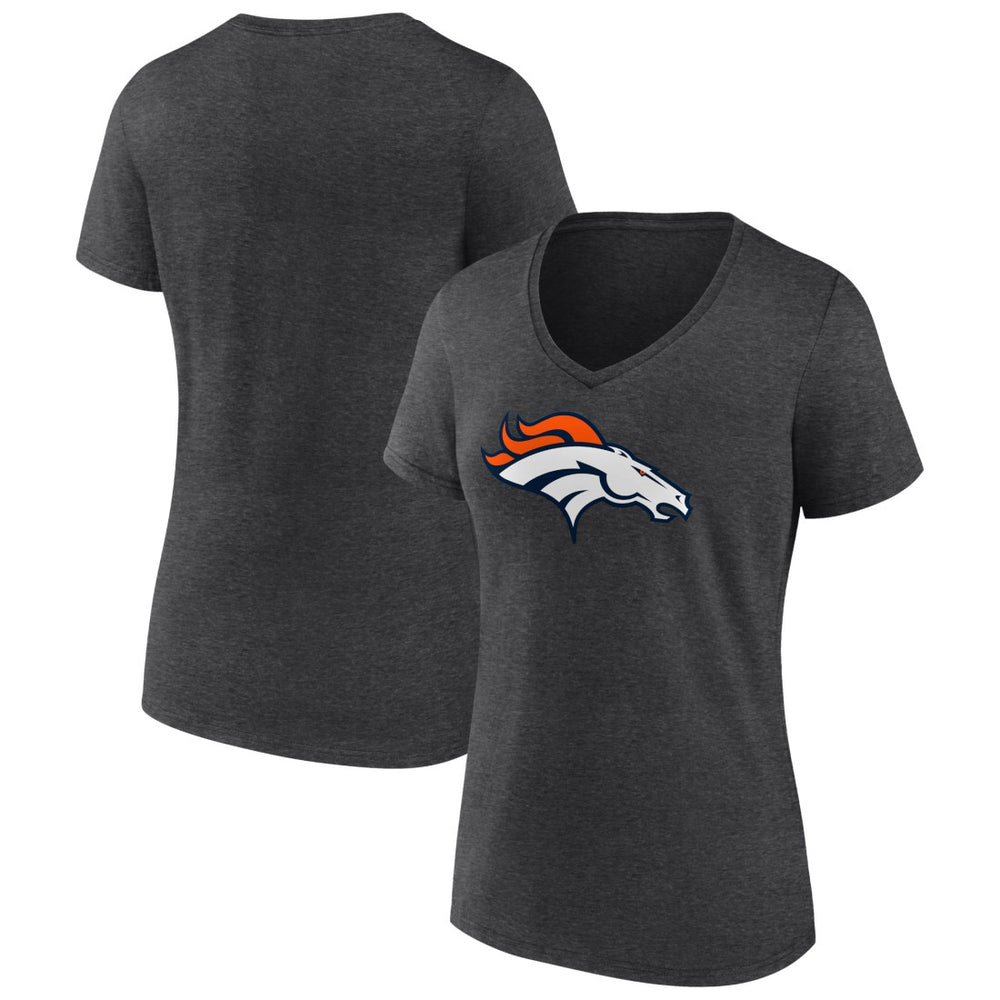 Denver Broncos  Women's Primary Team Logo V-Neck T-Shirt