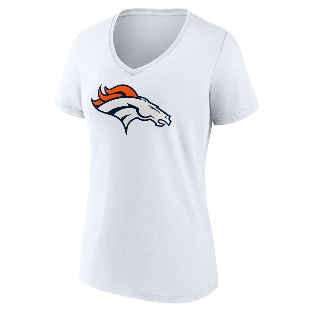 Denver Broncos  Women's Primary Team Logo V-Neck T-Shirt
