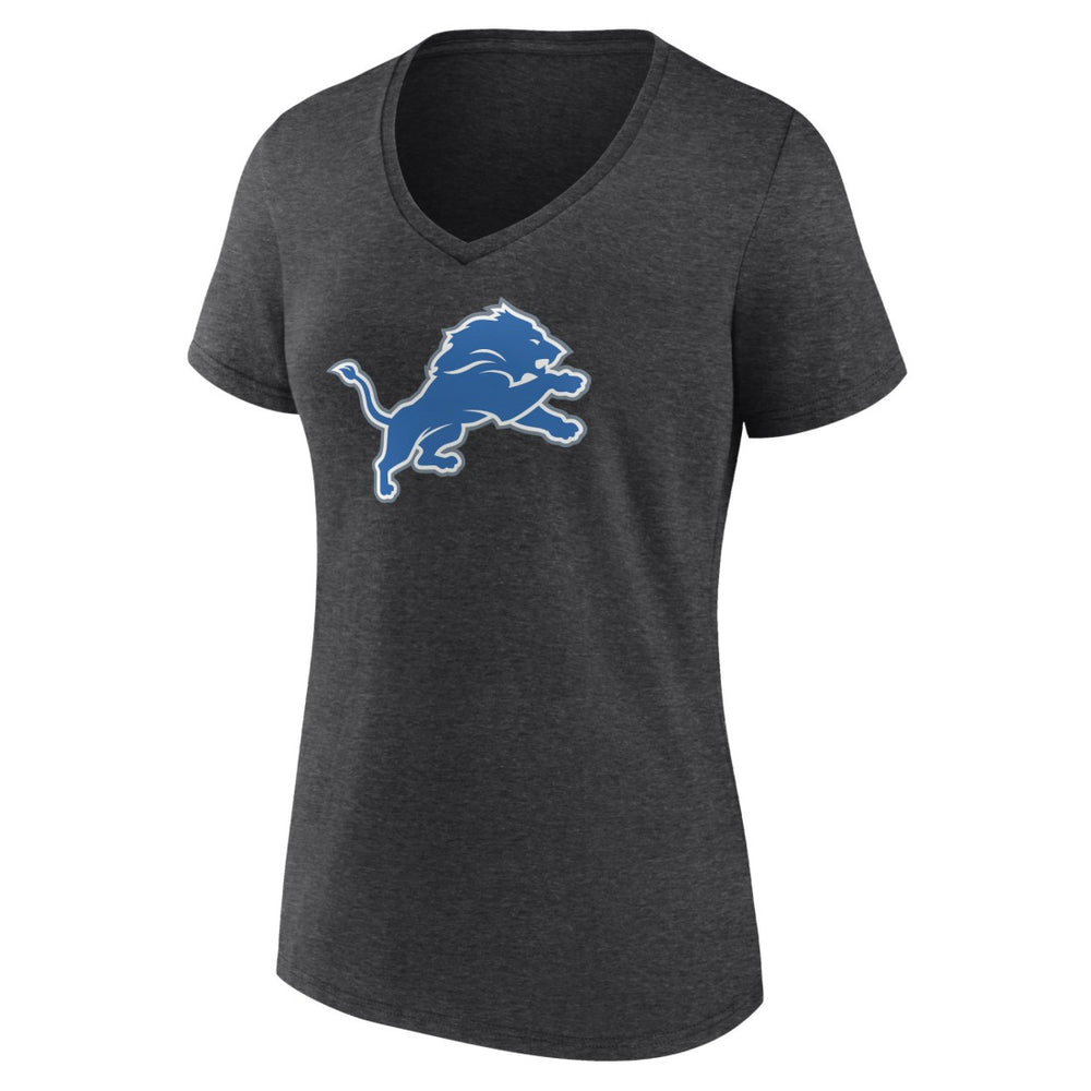 Detroit Lions  Women's Primary Team Logo V-Neck T-Shirt