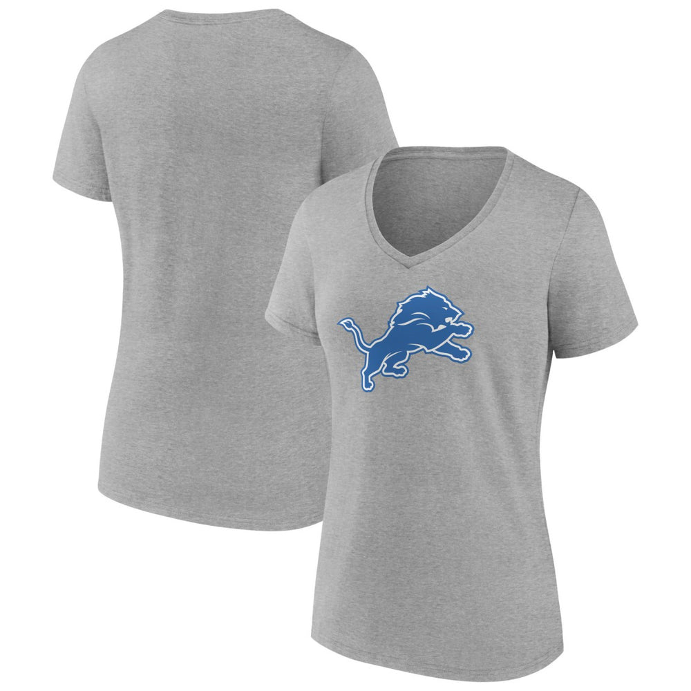 Detroit Lions  Women's Primary Team Logo V-Neck T-Shirt