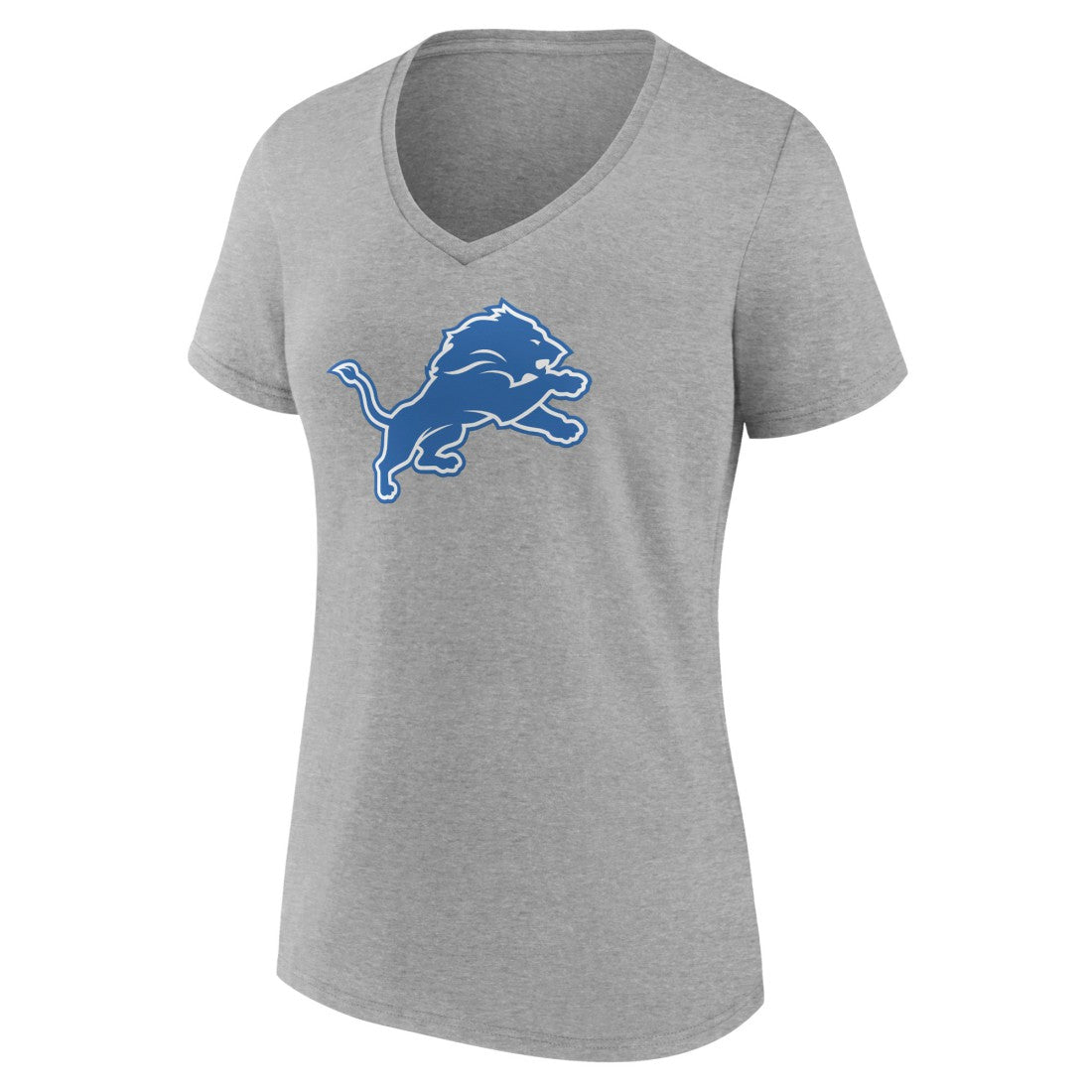 Detroit Lions  Women's Primary Team Logo V-Neck T-Shirt