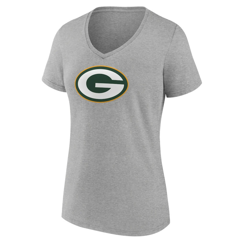 Green Bay Packers  Women's Primary Team Logo V-Neck T-Shirt