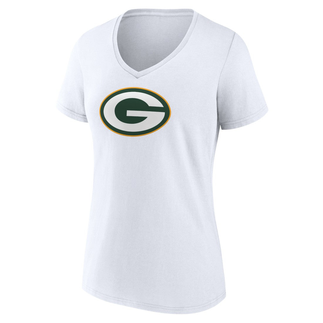 Green Bay Packers  Women's Primary Team Logo V-Neck T-Shirt