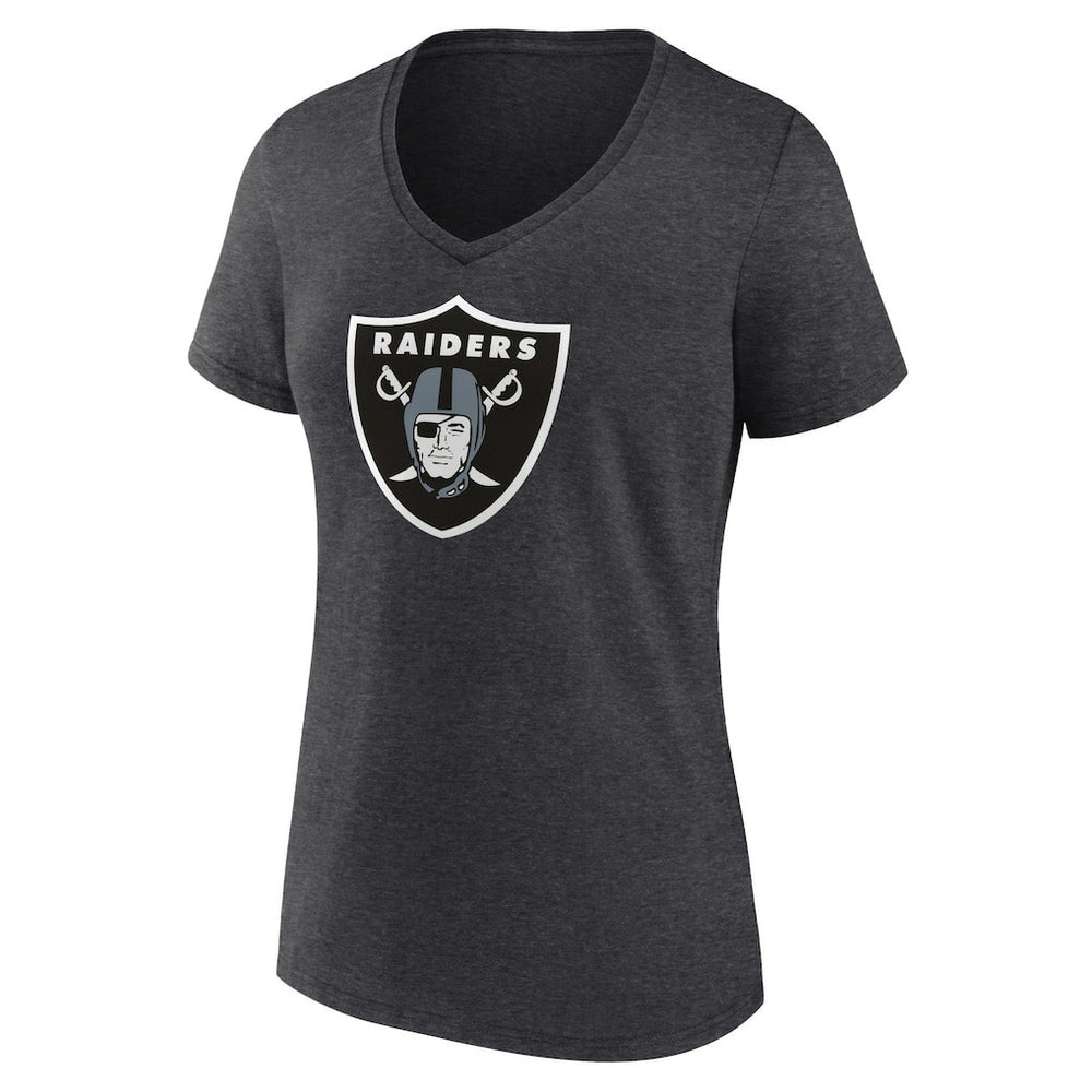 Las Vegas Raiders  Women's Primary Team Logo V-Neck T-Shirt