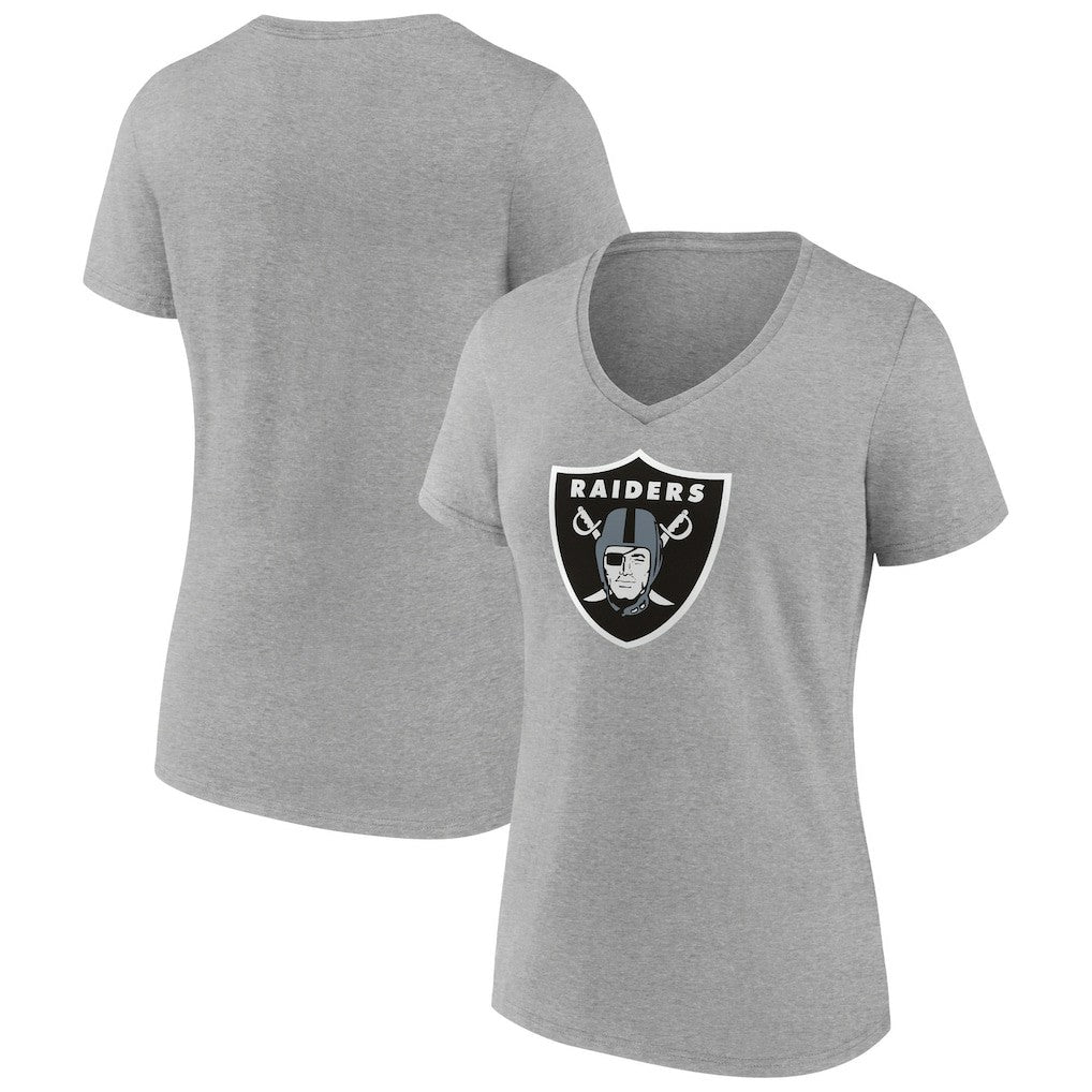 Las Vegas Raiders  Women's Primary Team Logo V-Neck T-Shirt