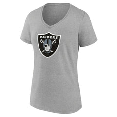 Las Vegas Raiders  Women's Primary Team Logo V-Neck T-Shirt