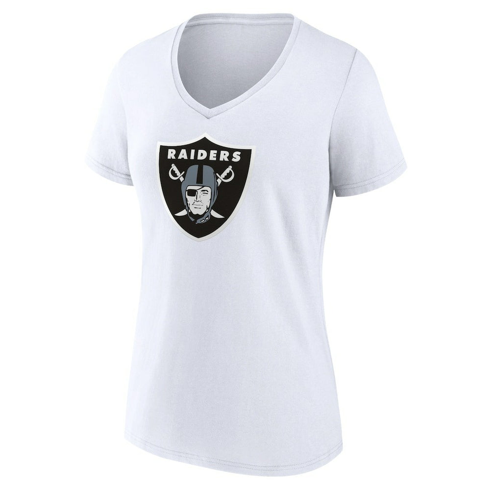 Las Vegas Raiders  Women's Primary Team Logo V-Neck T-Shirt