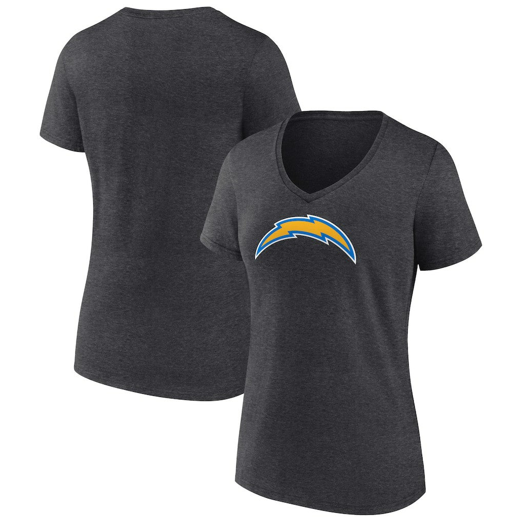 Los Angeles Chargers  Women's Primary Team Logo V-Neck T-Shirt