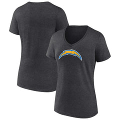 Los Angeles Chargers  Women's Primary Team Logo V-Neck T-Shirt