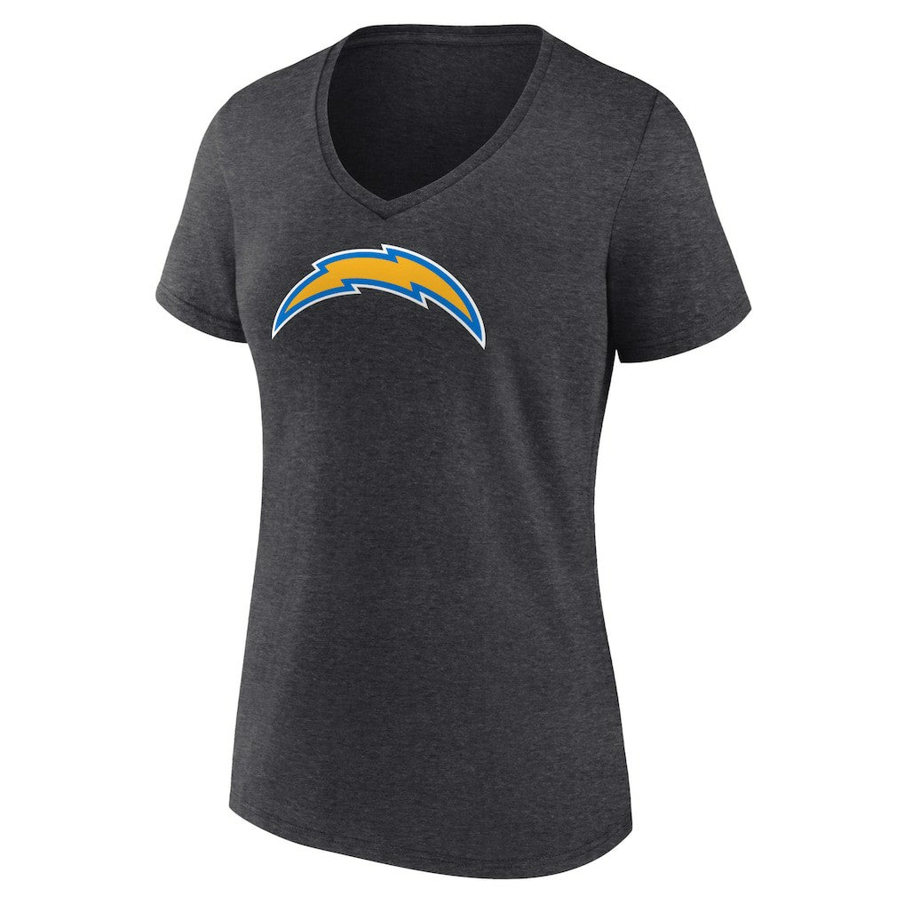 Los Angeles Chargers  Women's Primary Team Logo V-Neck T-Shirt