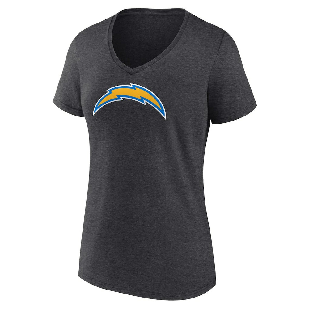 Los Angeles Chargers  Women's Primary Team Logo V-Neck T-Shirt