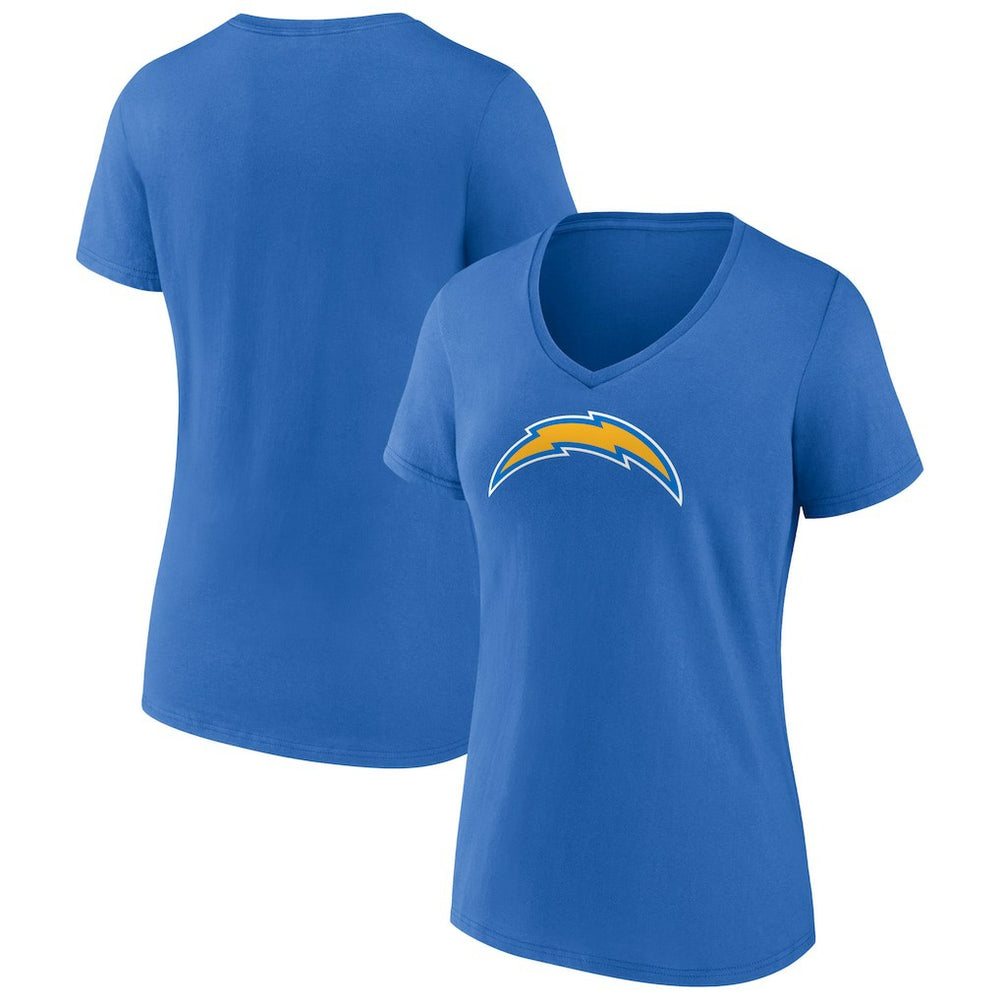 Los Angeles Chargers  Women's Primary Team Logo V-Neck T-Shirt