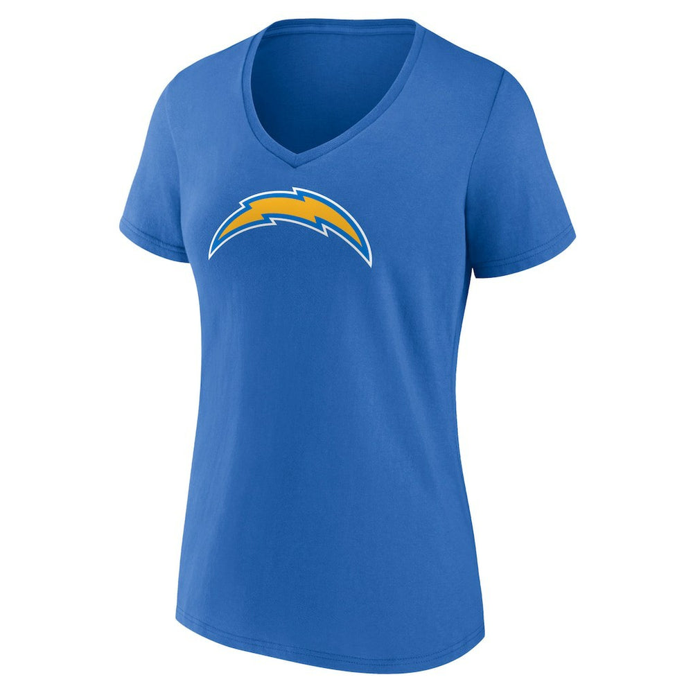Los Angeles Chargers  Women's Primary Team Logo V-Neck T-Shirt