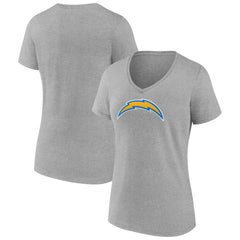 Los Angeles Chargers  Women's Primary Team Logo V-Neck T-Shirt