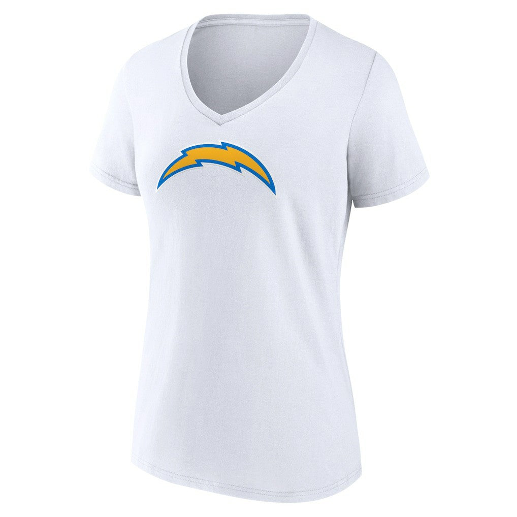 Los Angeles Chargers  Women's Primary Team Logo V-Neck T-Shirt