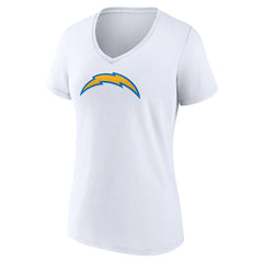 Los Angeles Chargers  Women's Primary Team Logo V-Neck T-Shirt