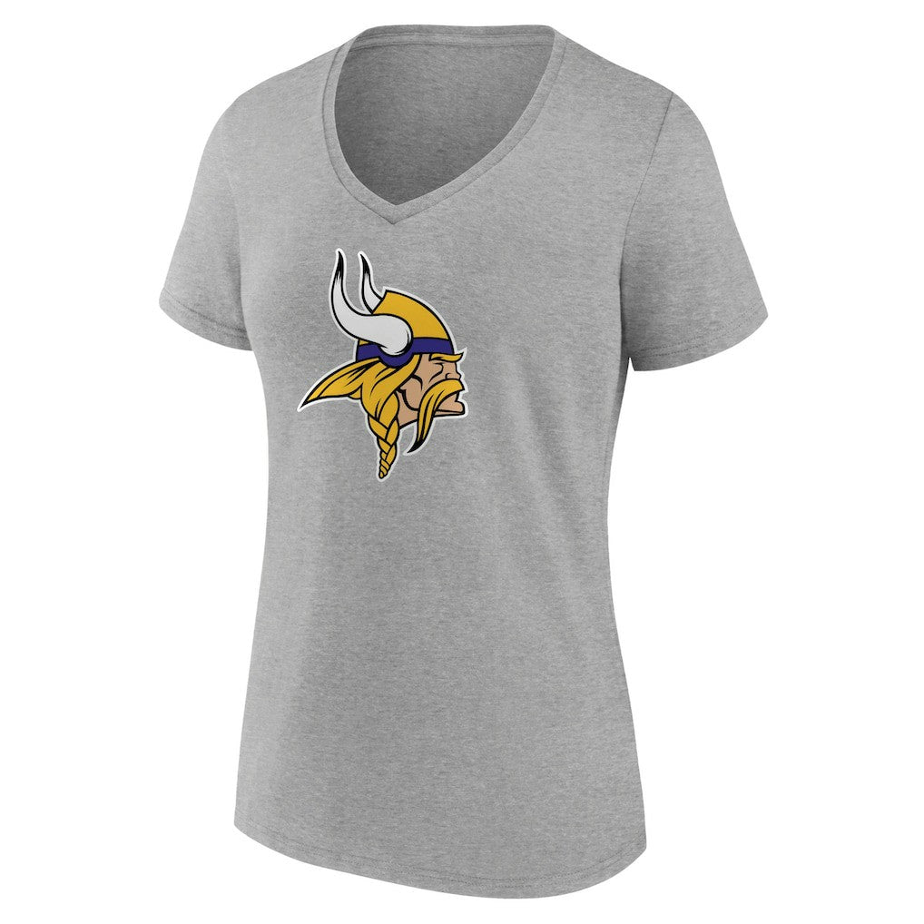 Minnesota Vikings  Women's Primary Team Logo V-Neck T-Shirt
