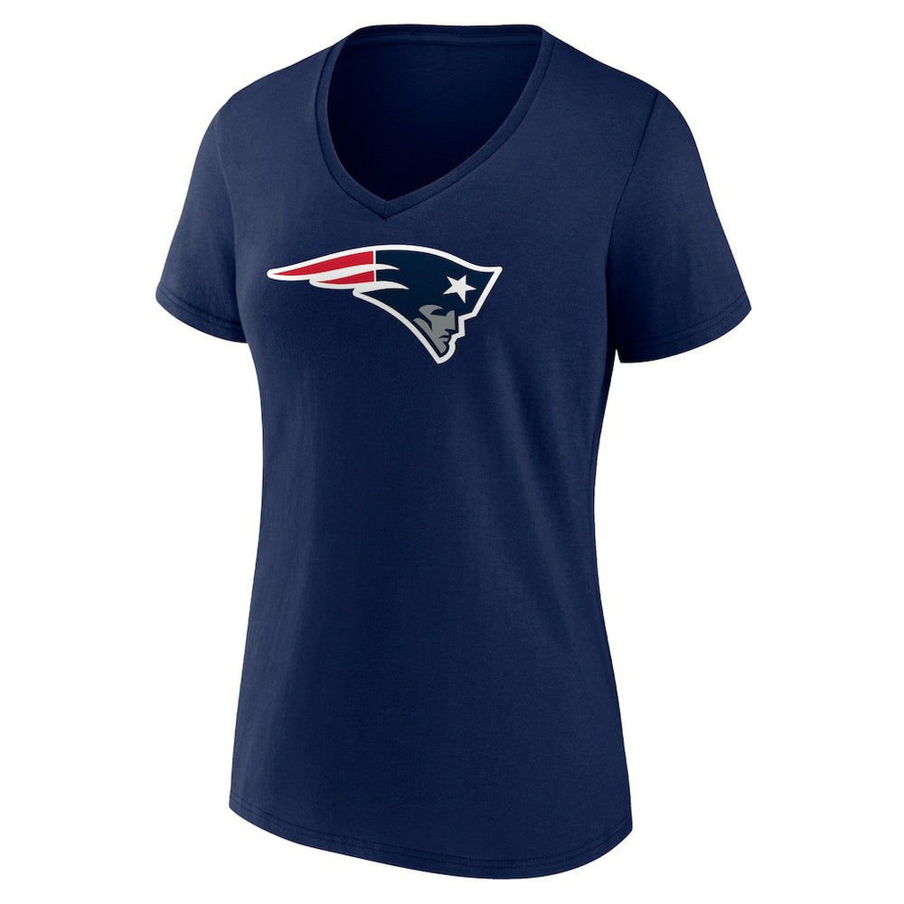 New England Patriots  Women's Primary Team Logo V-Neck T-Shirt