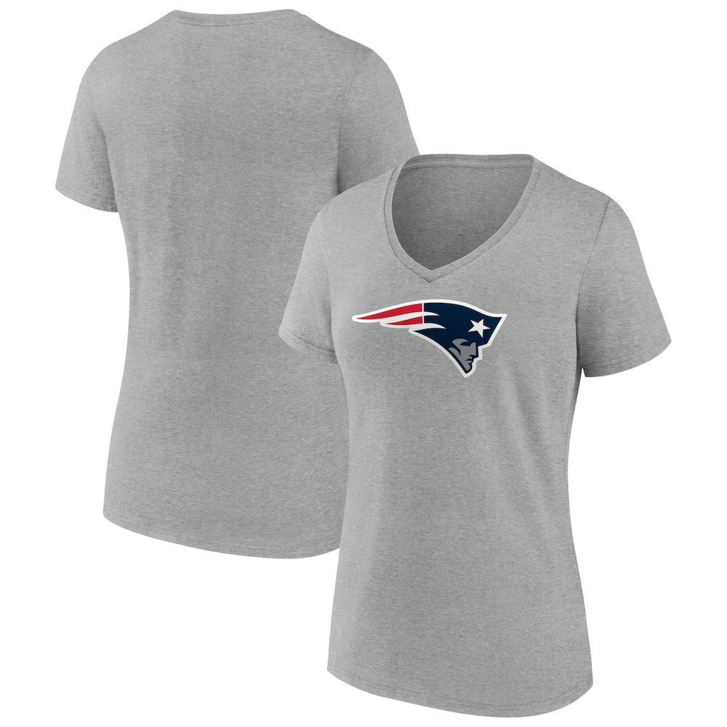 New England Patriots  Women's Primary Team Logo V-Neck T-Shirt