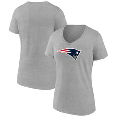 New England Patriots  Women's Primary Team Logo V-Neck T-Shirt