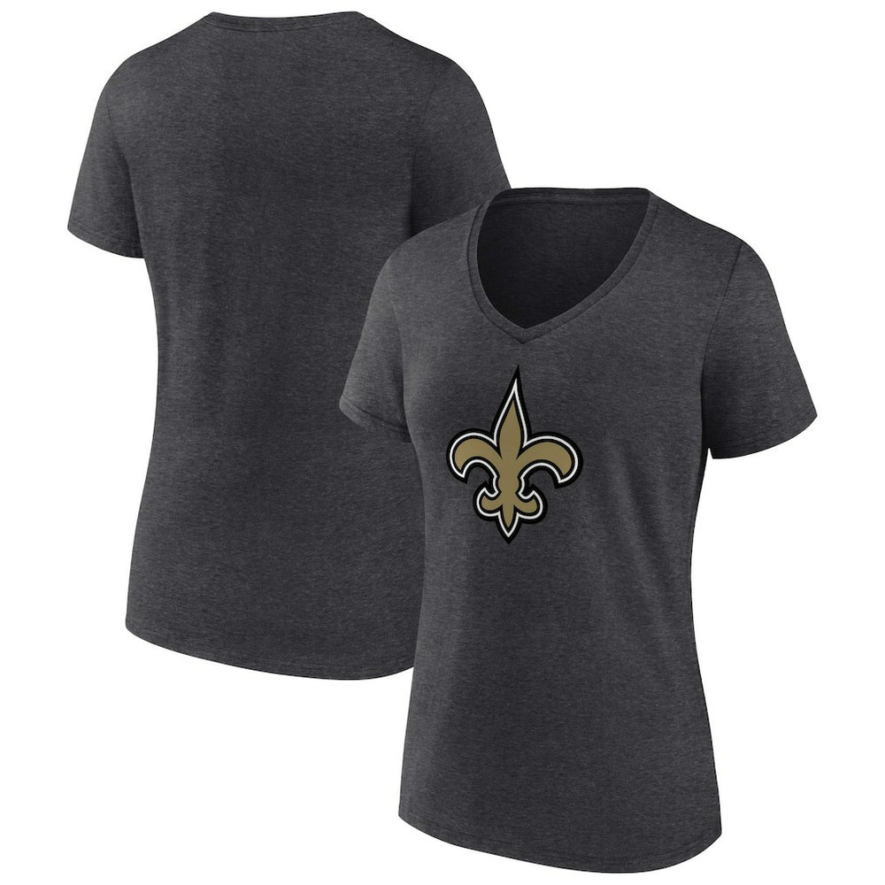 New Orleans Saints  Women's Primary Team Logo V-Neck T-Shirt