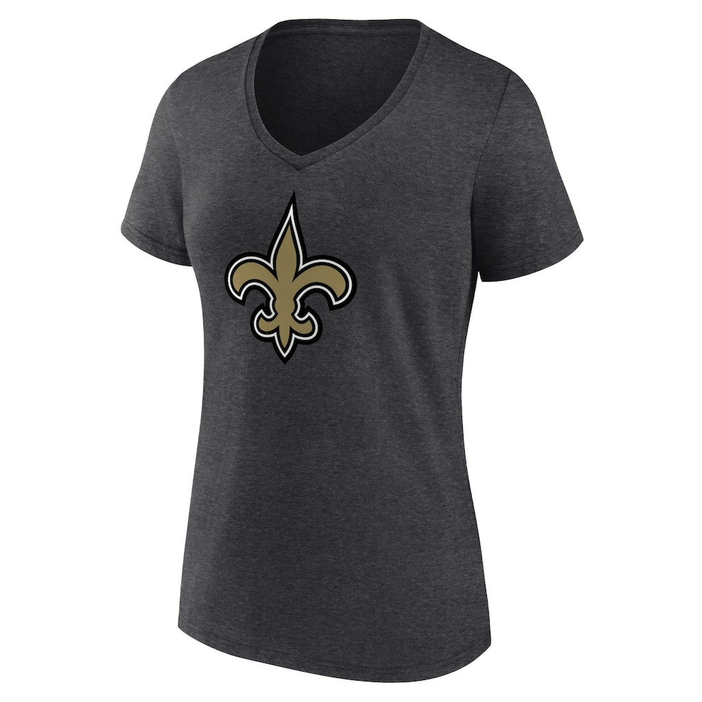New Orleans Saints  Women's Primary Team Logo V-Neck T-Shirt