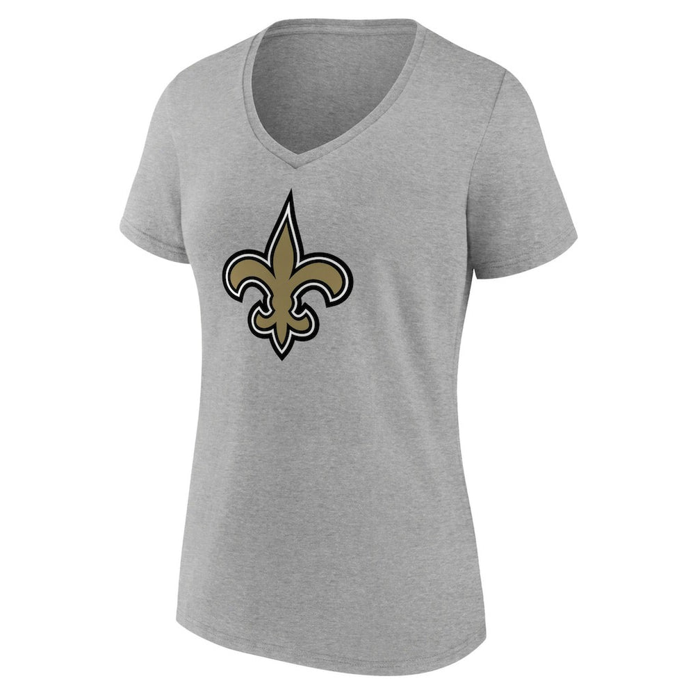 New Orleans Saints  Women's Primary Team Logo V-Neck T-Shirt