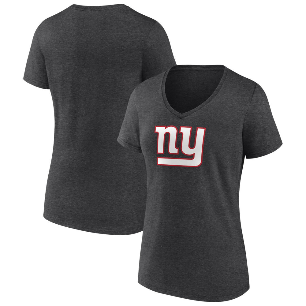 New York Giants  Women's Primary Team Logo V-Neck T-Shirt