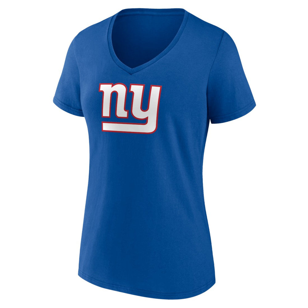 New York Giants  Women's Primary Team Logo V-Neck T-Shirt